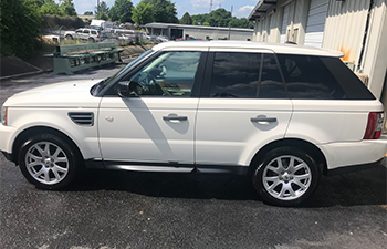 White SUV and auto detailing in Montgomery, AL.